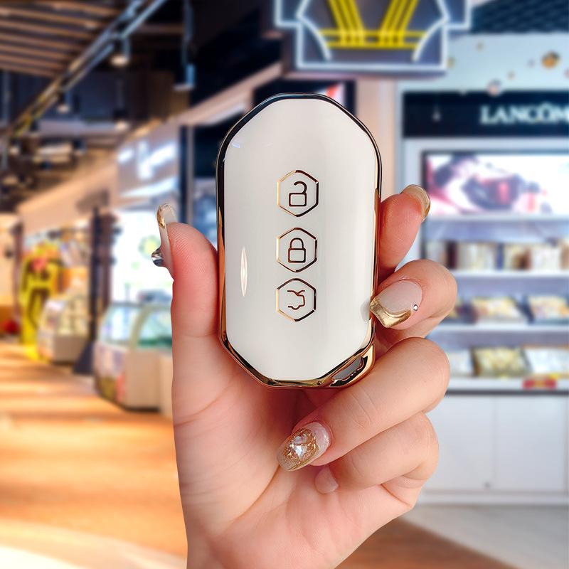 Wuling 2020 Smart Car Key Cover - Premium Capgemini Key Shell with High-Grade Buckle for Men & Women