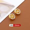 10 шт. пуговицы для рубашек, женская одежда, кардиган, шифон, круглые металлические пуговицы, детские мужские рубашки, универсальные золотые пуговицы Daquan