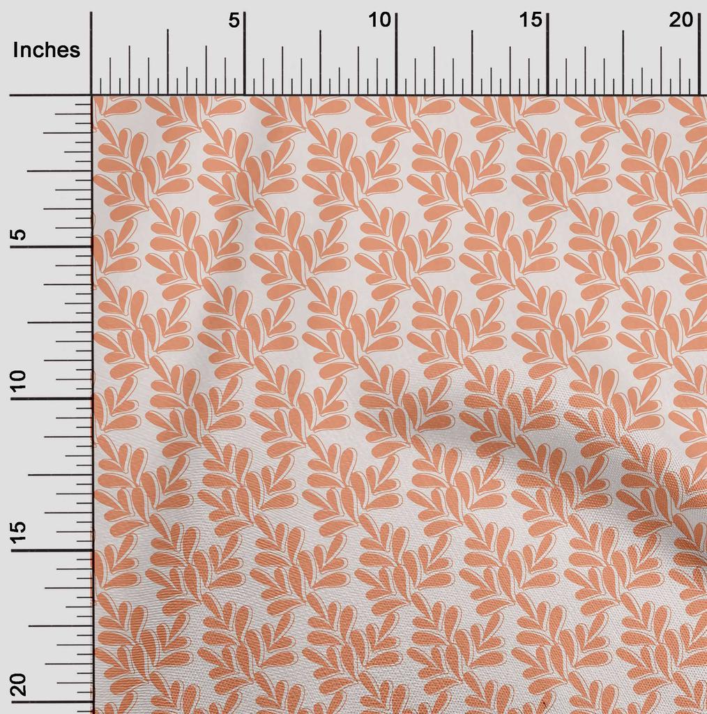 oneOone Cotton Flex Dark Peach Fabric Asian Block Diy Clothing Quilting Fabric Print Fabric By Yard 40 Inch