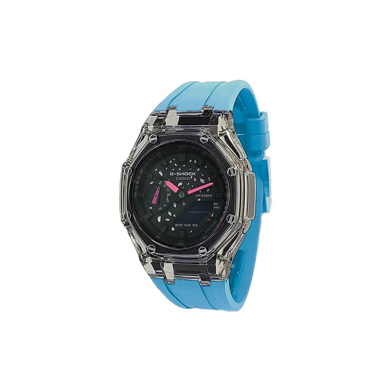 Casio Индивидуальные часы модифицированная серия корпус из дуба в деревенском стиле водонепроницаемые 200 метров GA-2100SKE-7A модифицированные-Закат Цветок GA-2100SKE-7A