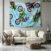Motocross Pattern Home Decor Tapestry, Wall Hanging, Decorative RV Wall Cloth.MGT0918615