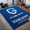 Custom Name,KRC Genk Home Sofa Decoration for Living Room & Bedroom, Non‑Slip Play Flannel Floor Mat for Game Room