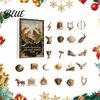 Classic Artistic Home Ornaments Greek Myth Advent Calendar, 24Pcs Acrylic 2D Ornament Set with Vintage Retro Bronze Gold Tree Decor Tone, Christmas