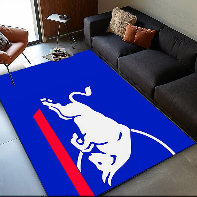 Racing Bulls Area Rug Suitable for Indoor And Outdoor,Carpets for Playroom, Homes, Offices, Living Rooms,Home Decor,Christmas Fan Gift