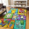 Pokemon Bedroom Living Room Carpet, Home Decor Cool Movie Mat Play Floor Rug -HE46
