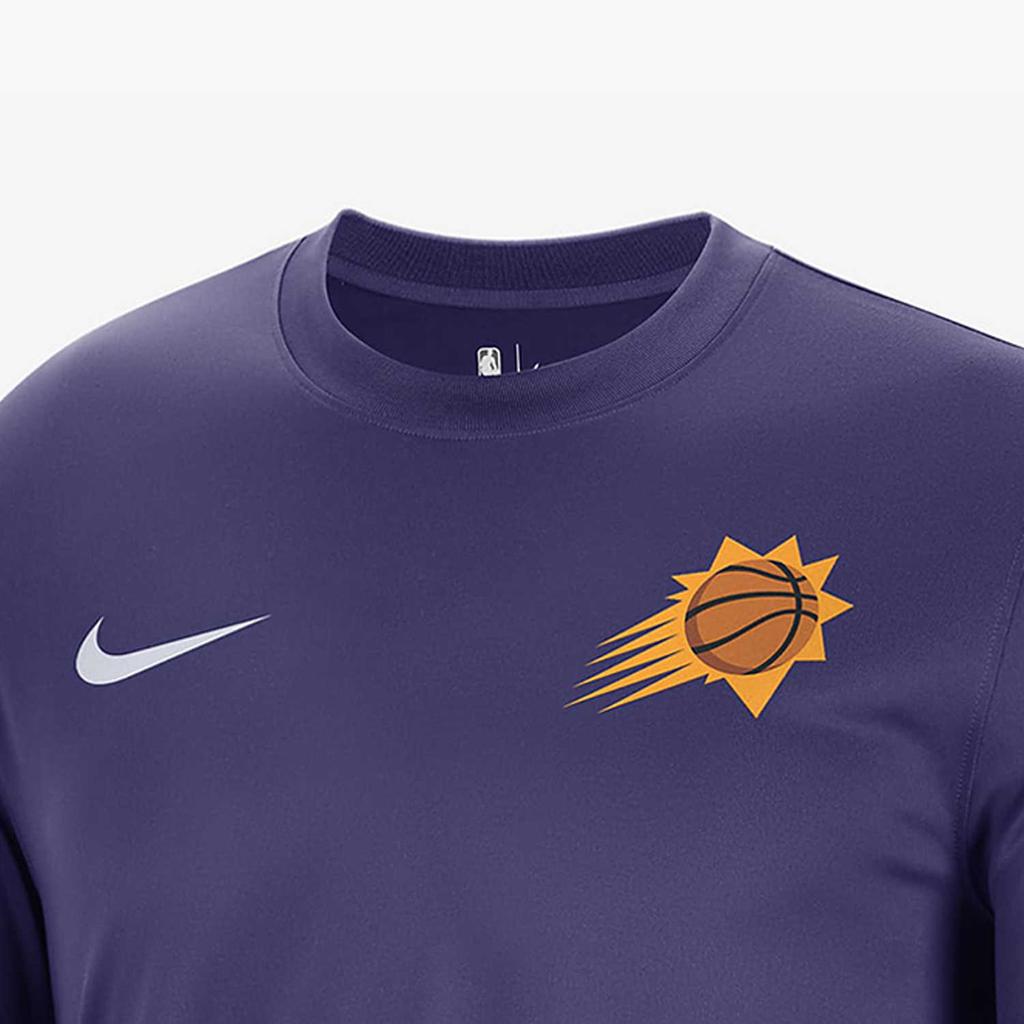 Nike Phoenix Suns Dri-FIT NBA Crew Neck Casual Quick-Dry Long Sleeve T-Shirt Men Tops Purple FB3490-566