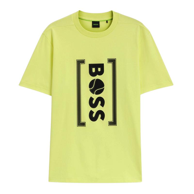 BOSS SPORTS Хлопковая футболка свободного кроя с принтом Boss Tennis (50543905337) Футболка Hugo Boss с коротким рукавом