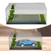 1/64 Vehicle Model Display Case Dustproof Cover Showcase Diorama DIY with Artificial Tree for Action