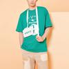 Li Ning Paris Fashion Week Printed Loose Sports Short Sleeve T-Shirt Men Tops Green AHSQ277-2