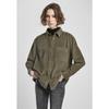 Chemise Femme - Urban Classics - Corduroy Oversized - Vert Olive - Manches Longues - Grandes Tailles