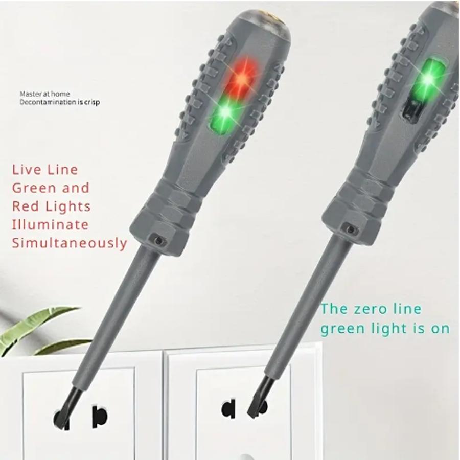 2 шт. электрическая ручка, специальная для электриков, тест на обрыв провода, многофункциональная интеллектуальная индукционная электрическая тест-полоска с высоким крутящим моментом