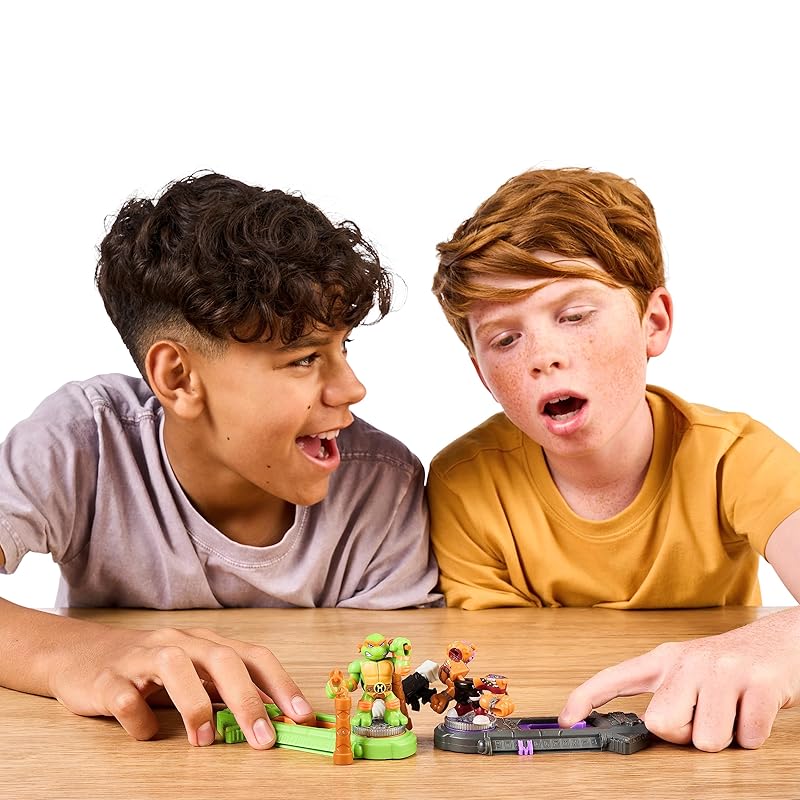 Легенды Акедо Черепашки-ниндзя мини-битвы воины против стаи Леонардо против рок-крепости