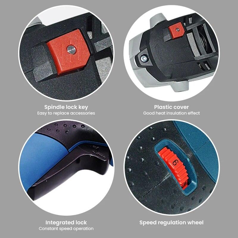 Bosch GPO 12 CE Профессиональный электрический полировщик 1250 Вт Полировальный станок для автомобиля M14/M16 750-3000 об/мин 6 передач Регулируемая скорость