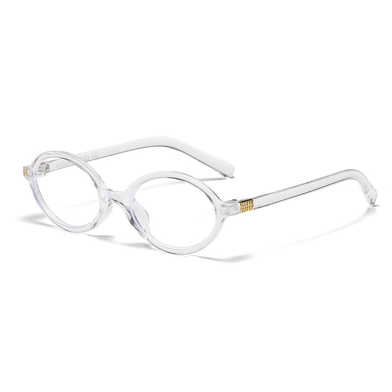 Овальные очки Y2K, блокирующие синий свет, женские прозрачные очки с фильтром от радиации, очки с защитой от радиации