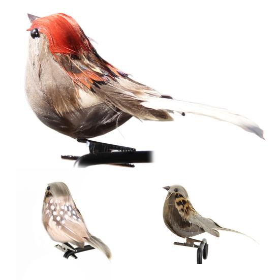 Воробей, 3D глаза, макет сцены, тонкое мастерство, свадебное уличное искусственное животное, птица, реквизит для дома, подделка