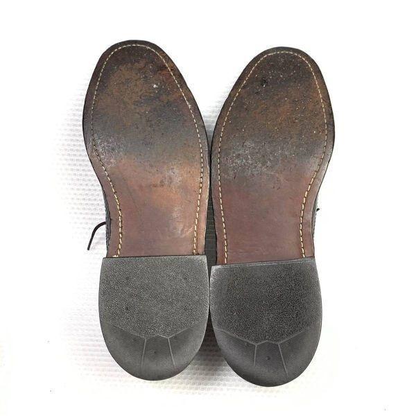 80s 90s Vintage USA Made Dexter Size 9.5C 26.5 27.0cm Long Wingtip Black(USED)