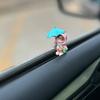 4PCS Umbrella Boy Cute Car Dashboard Ornament Action Figures Auto Rearview Mirrors Interior Decoration Car Accessories