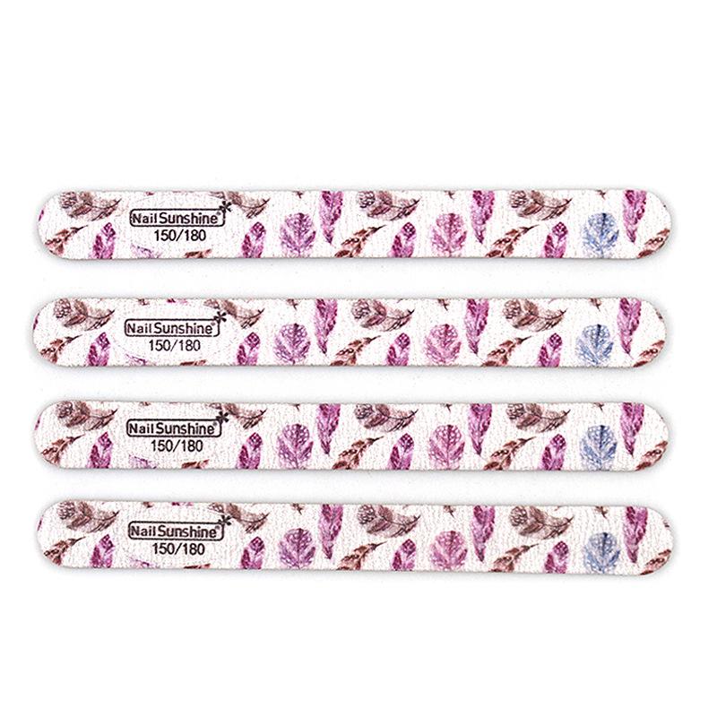 Пилка для ногтей в форме полумесяца с принтом бабочек - Тонкая деревянная щепка, инструмент для придания формы и шлифовки маникюра