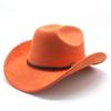 Autumn And Winter Men'S And Women'S Wide-Brimmed Suede Knight Hats Wool Hump Western Cowboy Hats