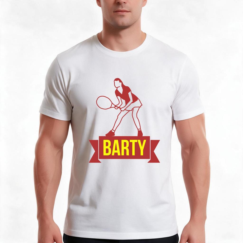 Barty Vegemite Tennis Tshirt Summer Casual Cotton Tee Oversized Streetwear Tops Vintage Graphic Print Unisex Unisex Unisex