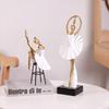 Modern Creative Ballet Dancer Girl Figure Resin Ornaments Children's Room Figurines Decoration Home Office Desk Sculpture Crafts