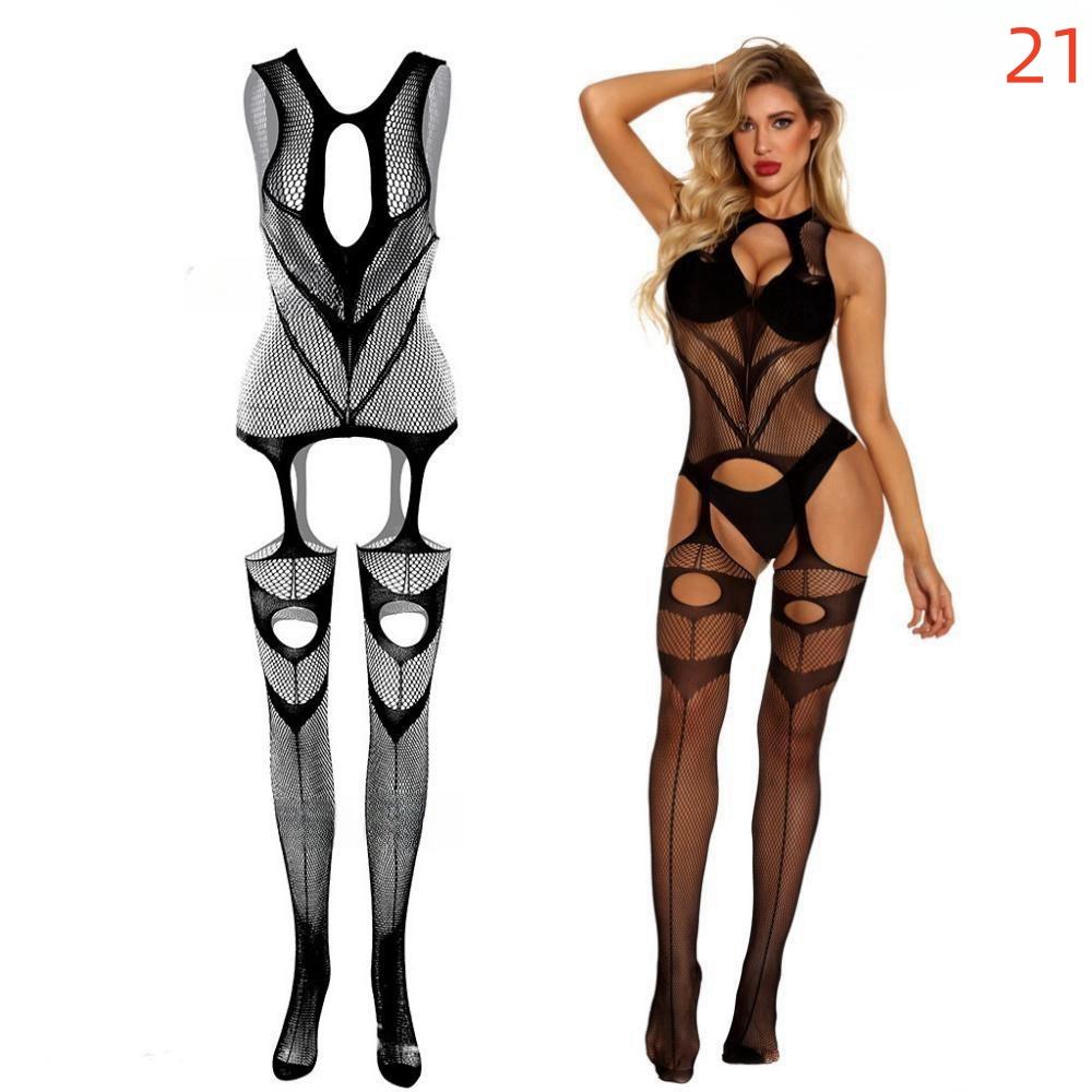 New Fashion Plus Size Women Fishnet Body Stocking Underwear Sexy Bodysuit Lingerie