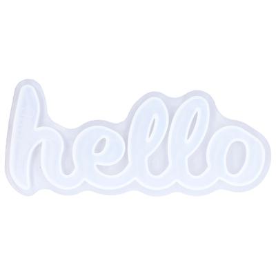 Силиконовая форма DIY Английское слово Буква Кристальная Эпоксидная Смола Зеркальная Силиконовая Форма Украшение