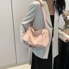 Soft Leather Large-capacity Literary Shoulder Bag, New Commuter Underarm Bag, Fashionable and Relaxed Tote Bag for Women