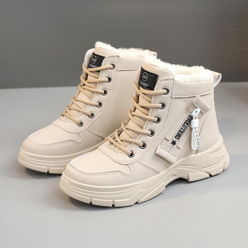 Fashion Winter Women Cotton Shoes Plush Thick Warm Booties Woman 2025 Female Comfortable Boot High Top Sneakers Snow Short Boots 35-40
