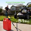 Taskstar Electric Suction Fuel Pump Auto-stop Sensor Leak Protection 51"Hose Gasoline Diesel Electric Fuel Transfer Oil Pump