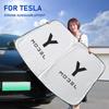 Для Model Y 3 2016-2022 2023 2024 Автомобильный солнцезащитный козырек Чехол-заслонка на лобовое стекло Козырек Защита от солнца на лобовое стекло Модель 3 Y Аксессуары