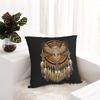 Native American Beadwork Owl Mandala Square Pillowcase Cushion Cover Pillow Case Throw Pillow Cover for Home Bedroom Car