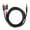 O Line Speaker Cord Computer Subwoofer Cable Phone Accessory 2-in-1 3.5mm Male To 2RCA2-meter