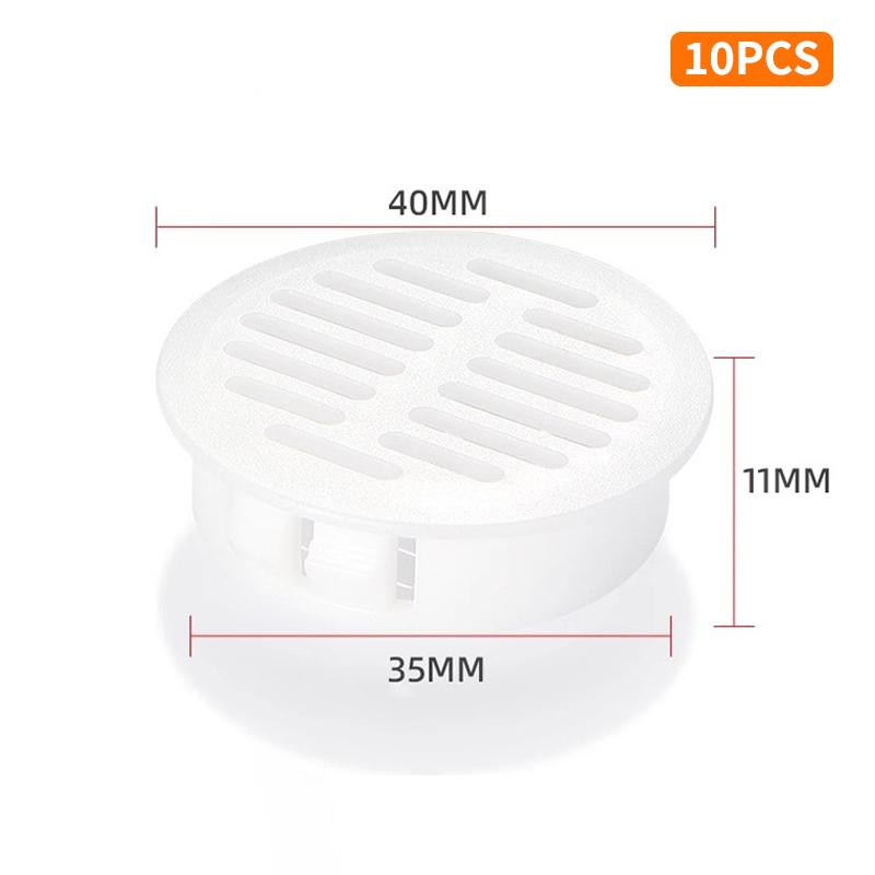 10 PCS Rectangular Breathable Mesh Plastic 35/50mm Ventilation Grille Cabinet Wardrobe Air Vent Wardrobes
