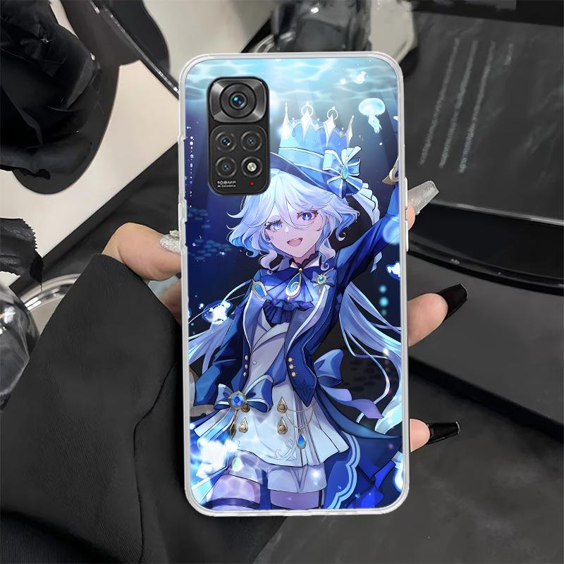 Чехол для телефона Genshin Impact Furina для Xiaomi Redmi Note 13 12S 12 11S 14 11E Pro Plus 11 10 10S 9 9S 8 8T 5G Мягкий силиконовый чехол