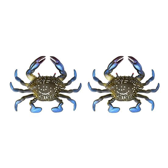 2 шт. 8 см/10 г мягкая приманка для краба плавающая бионическая приманка для краба красочная искусственная приманка TPR аксессуары для соленой воды и пресной воды