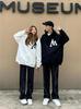 Парный флис для пары, matching, с названием бренда, парные, зимние, matching, зимние, matching, зимние, matching, кролик [Jutaopin], Худи,