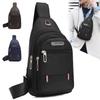 Men's Multifunctional Oxford Cloth Crossbody Shoulder Bag - Korean Casual Style