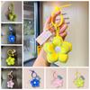 Cloth Flower Bag Pendant Acrylic Chain Floral Lanyard Creative Fresh Backpack Decoration  Children