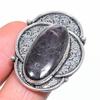 Natural Hypersthene Obsidian 925 Sterling Silver Jewelry Ring Size 7.5 T0h81