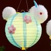 Милый ручной бумажный фонарик Традиционный светодиодный фонарь Игрушки Китайский фонарь в виде кролика Школьный проект