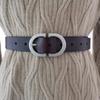 Artistic Leather Belt With Antique Finish For Womens Casual Fashion