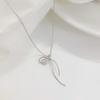 Niche Design Sense Line Bow Ожерелье Легкая Роскошь Индивидуальность Модный Холодный Стиль Ключичная Цепочка