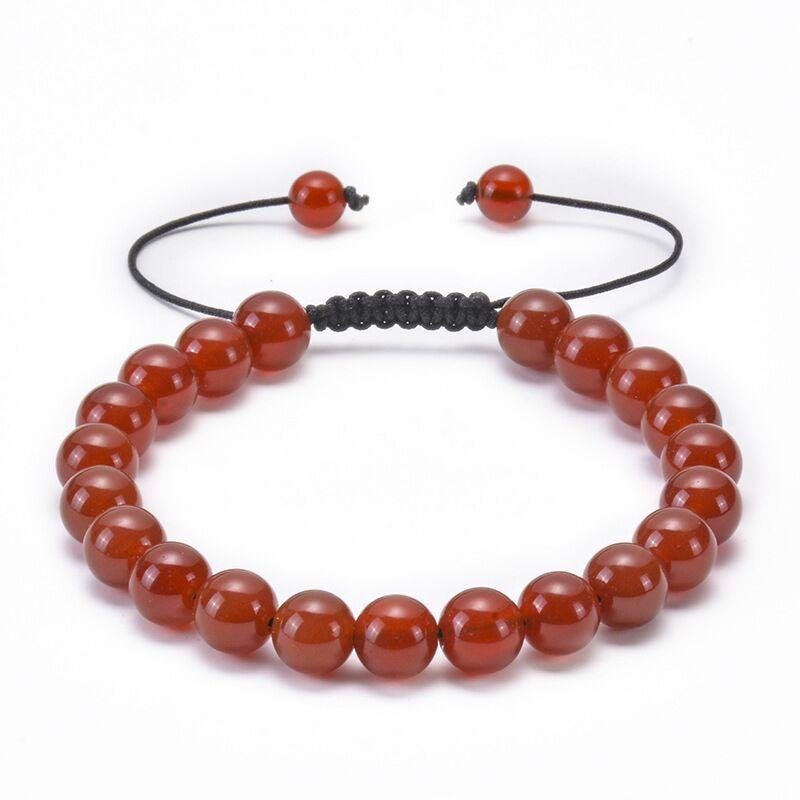 Регулируемые браслеты из натурального камня, лавовые бусины, браслеты и браслеты для женщин и мужчин, плетеные браслеты с подвесками в виде чакры
