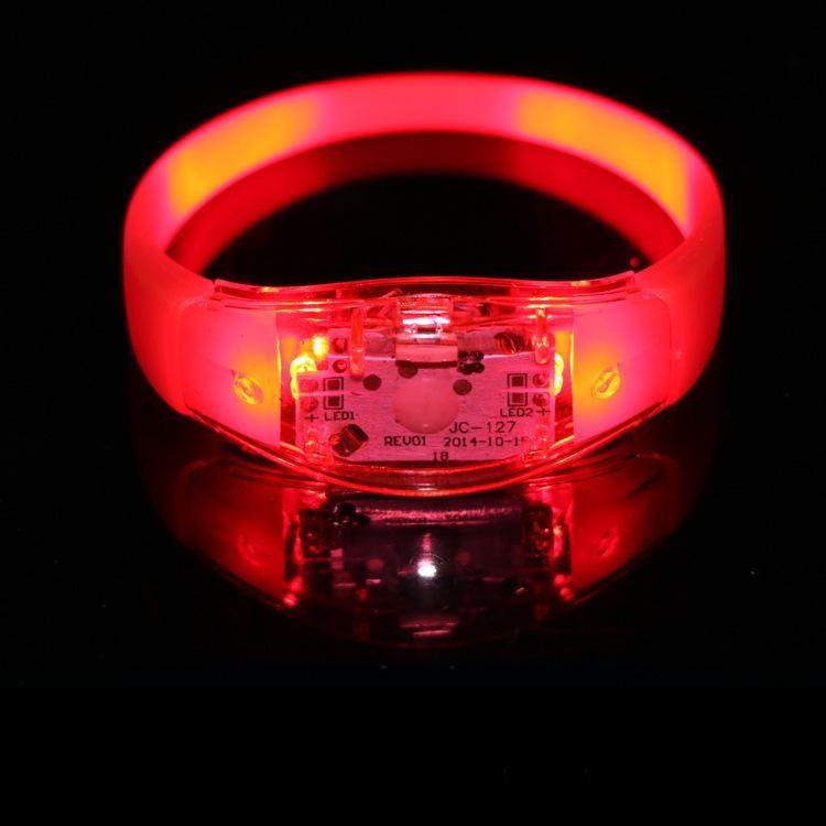 Party Rave Concert Voice Control LED Light Bracelet Bangle Sound Activated Glows