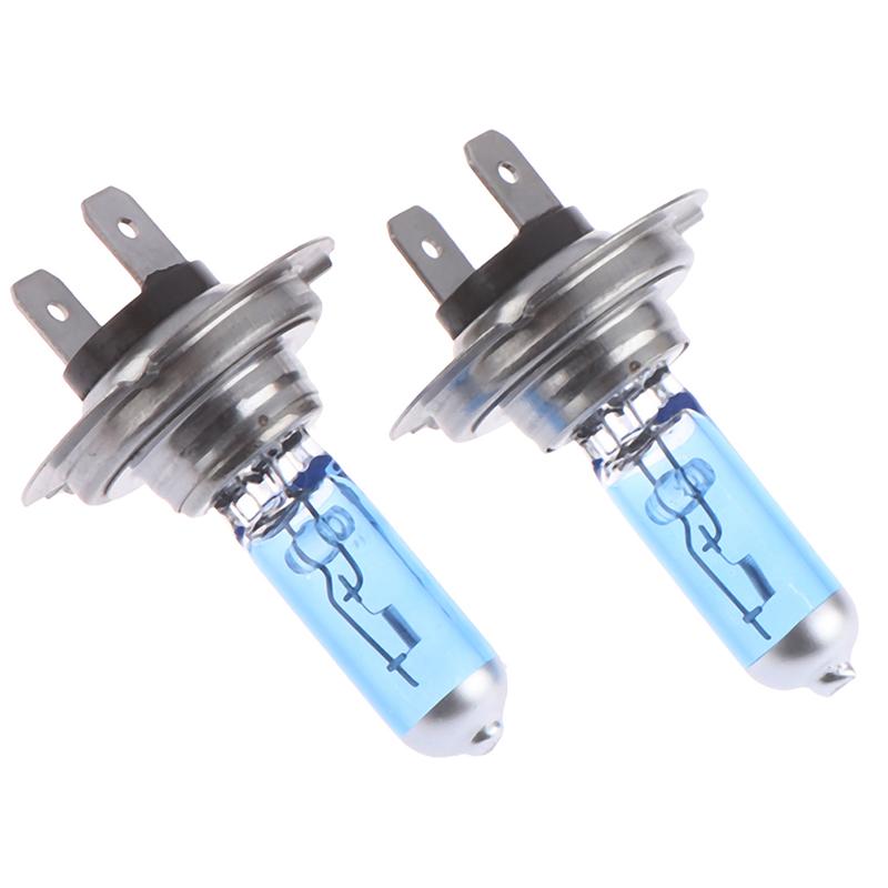 2Pcs H7 55W 12V 6000K Xenon White Gas Halogen Headlight Light Lamp Bulbs