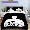 3pcs boxing Bedding Set Duvet Cover Closure Includes 1 Duvet Cover & 2 Pillowcases, Soft and Comfortable for All Seasons.