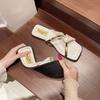 Women's Slippers 2024 New Spring and Autumn Brand Luxury Classic Casual Shoes Lightweight Slippers Flat Heel Sandals Women