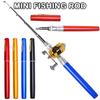 1M Short Pen Shape Pocket Fishing Rod Telescopic Fishing Rod Outdoor Mini Portable Foldable Sea Fishing Rods