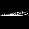 1 Pcs Universal Vinyl Trees Mountain Forest Graphic Stickers Car Emblem Graphic Emblem Sticker Body